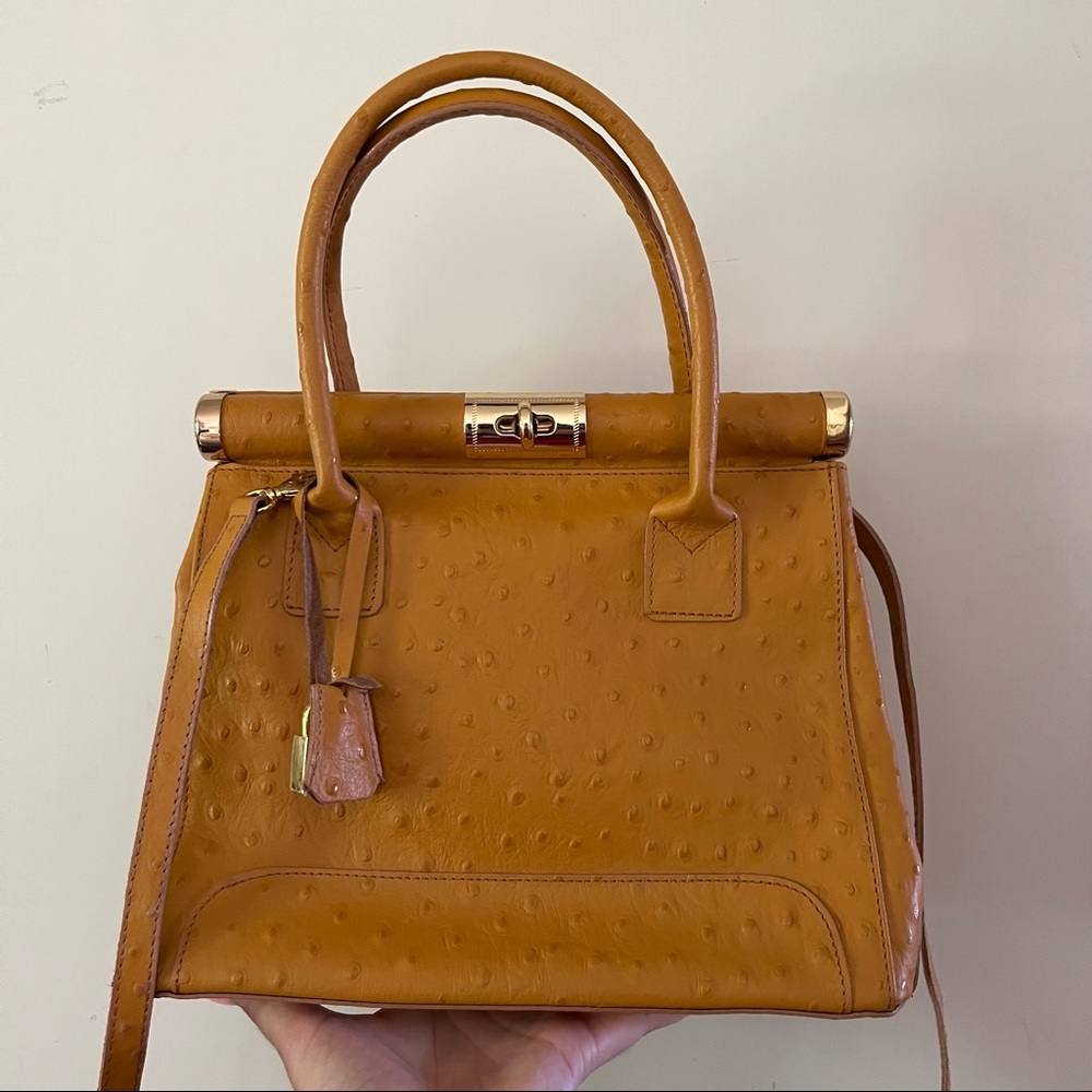 Luxurious Genuine Leather Bag - Made in Italy